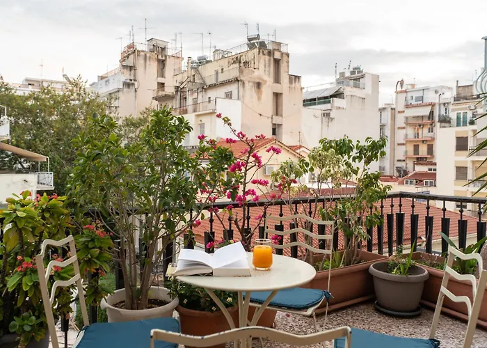 Veranda At Center Lägenhet Patras